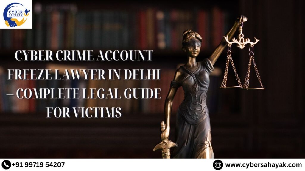 Cyber Crime Account Freeze Lawyer in Delhi – Complete Legal