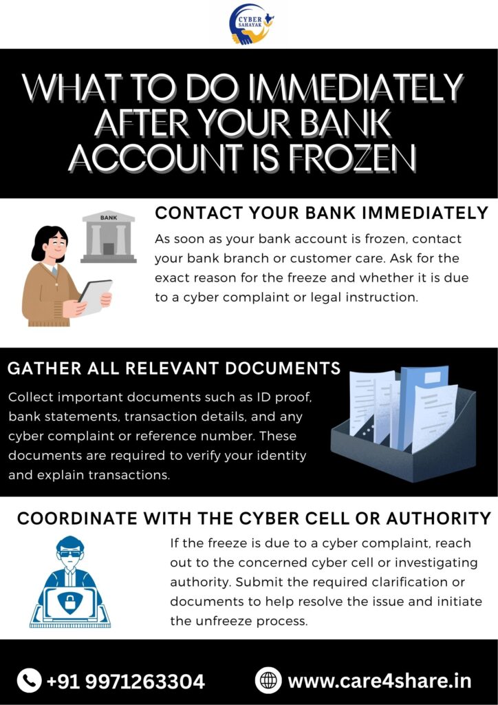 What to Do Immediately After Your Bank Account Is Frozen